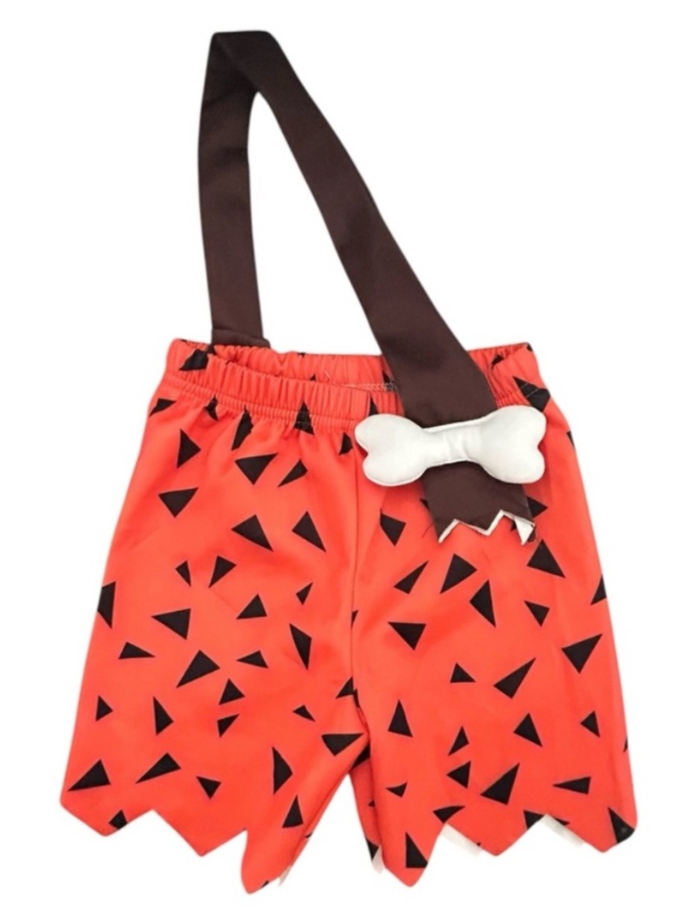 NWOT BamBam Flintstone Costume Shorts with Bone Accent